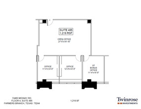 13465 Midway Rd, Farmers Branch, TX for rent Floor Plan- Image 1 of 1