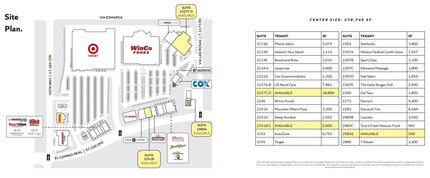 2213-2281 S El Camino Real -, Oceanside, CA for rent Site Plan- Image 1 of 1