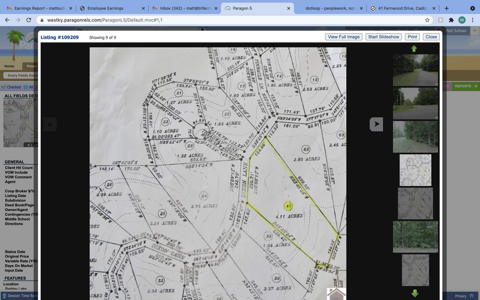 346 Old Symsonia Rd, Benton, KY for sale - Plat Map - Image 1 of 1