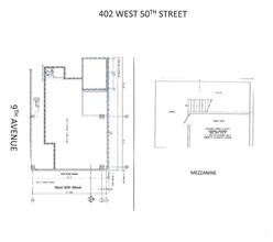 402 W 50th St, New York, NY for rent Floor Plan- Image 1 of 4