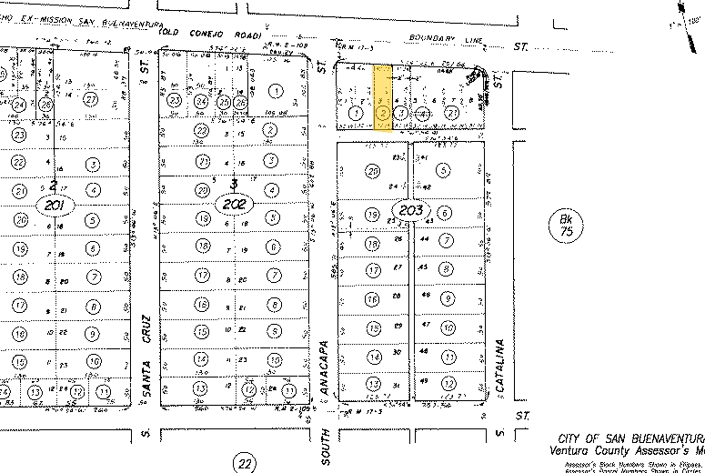 2016-2020 E Main St, Ventura, CA for rent - Plat Map - Image 2 of 72