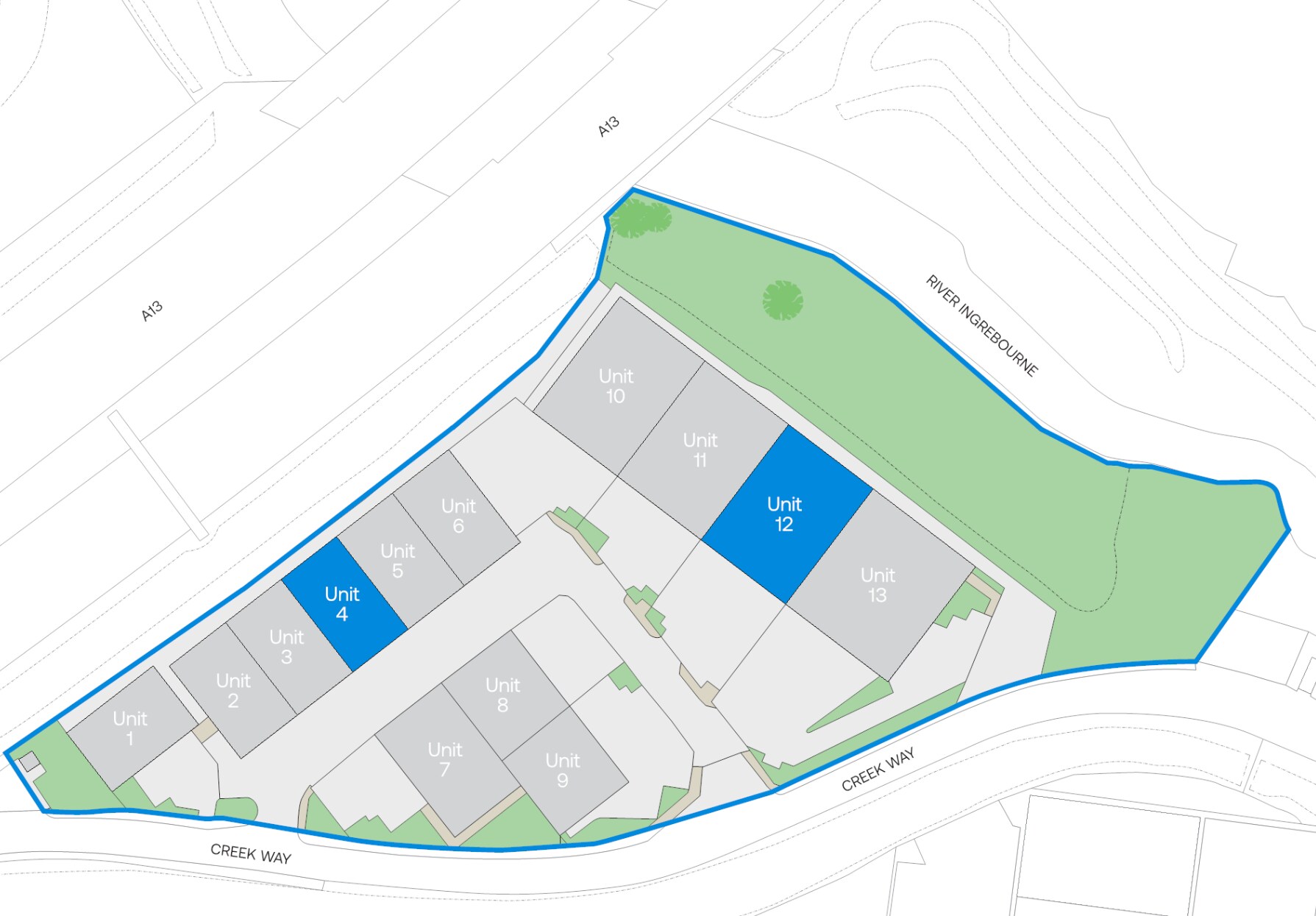 13 Creek Way, Rainham to rent Site Plan- Image 1 of 1