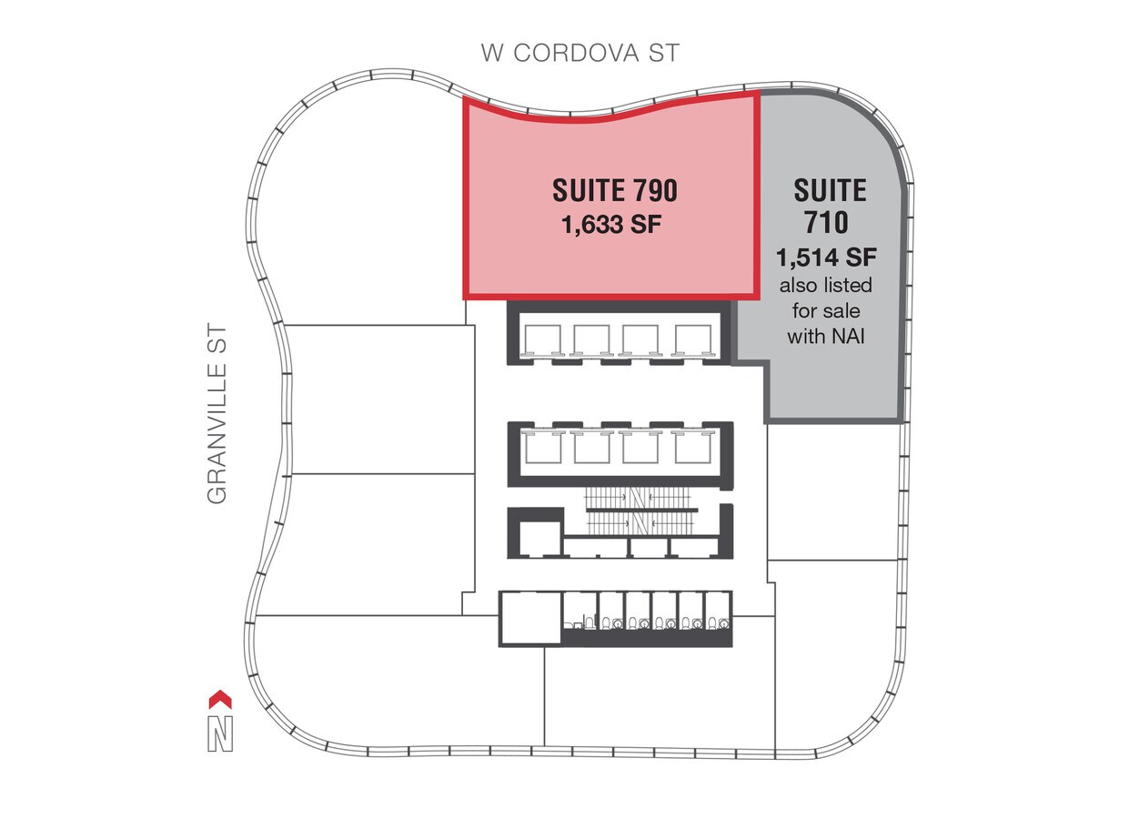 320 Granville St, Vancouver, BC V6B 0G5 - Unit 790 - - Floor Plan - Image 1 of 2