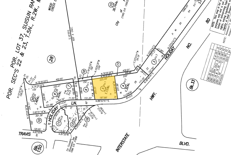 1495 Holiday Ln, Fairfield, CA for sale - Plat Map - Image 2 of 4