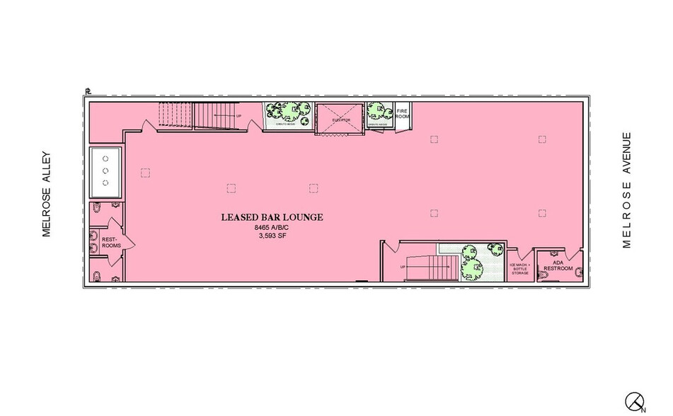 8463-8465 Melrose Ave, West Hollywood, CA for rent - Floor Plan - Image 3 of 6