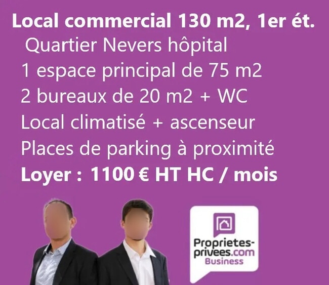 Location Bureaux 130 m²