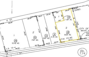 4555 S K St, Tulare, CA for sale Plat Map- Image 1 of 1