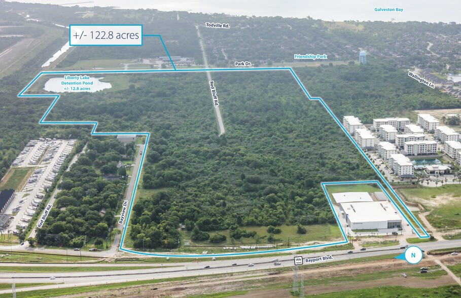 SH 146 and Red Bluff Rd, Seabrook, TX for sale - Aerial - Image 1 of 4