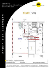 1300 Bank St, Baltimore, MD for rent Floor Plan- Image 1 of 1