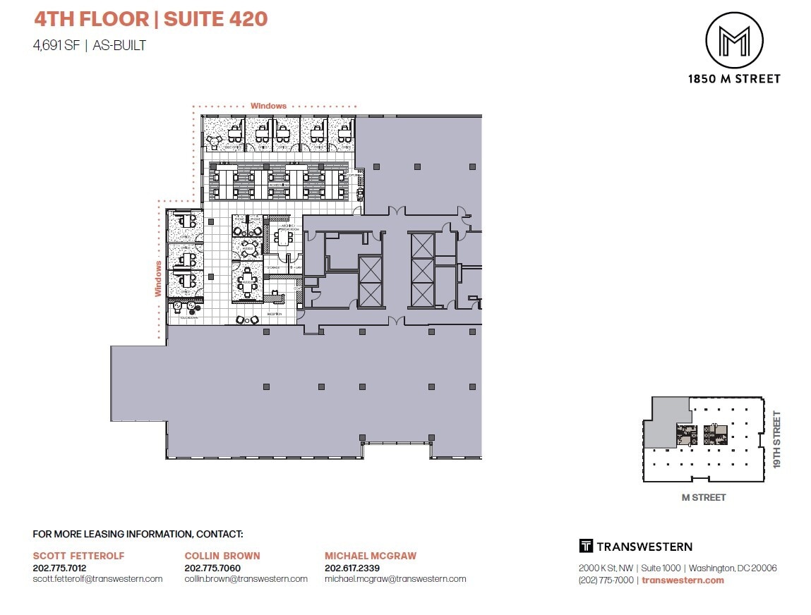 1850 M St NW, Washington, DC to rent Floor Plan- Image 1 of 1