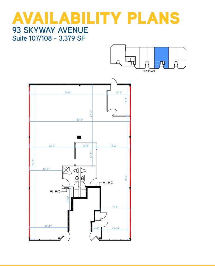 87 Skyway Ave, Toronto, ON to rent Floor Plan- Image 1 of 10