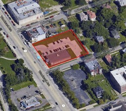 8282 Woodward Ave, Detroit, MI - aerial  map view