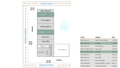 6020-6042 Santa Fe Ave, Huntington Park, CA for rent Site Plan- Image 1 of 1