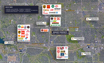 7562 S University Blvd, Centennial, CO - AERIAL  map view