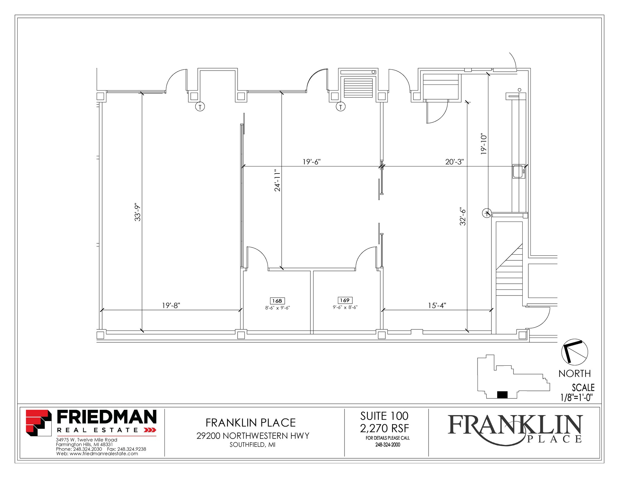 29200 Northwestern Hwy, Southfield, MI to rent Floor Plan- Image 1 of 2