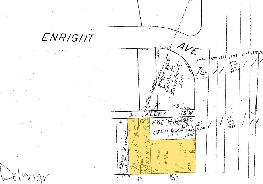 6241-6263 Delmar Blvd, Saint Louis, MO for rent - Plat Map - Image 2 of 13