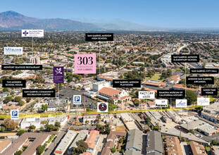 303 S Mission Dr, San Gabriel, CA - aerial  map view