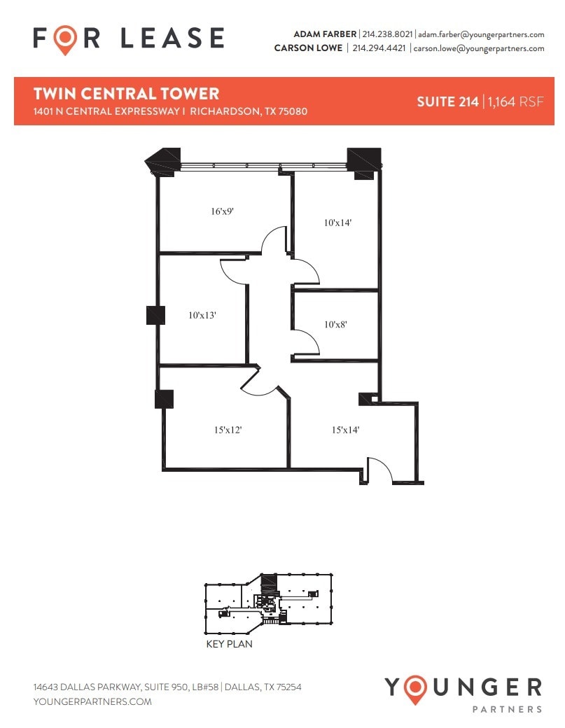 1401 N Central Expy, Richardson, TX to rent Floor Plan- Image 1 of 1