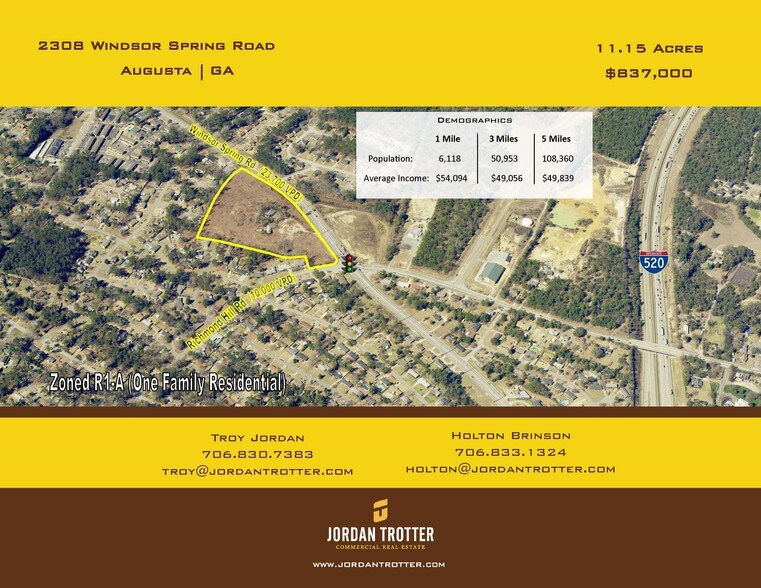 2308 Windsor Spring Rd, Augusta 30906 Corner of Windsor Spring and