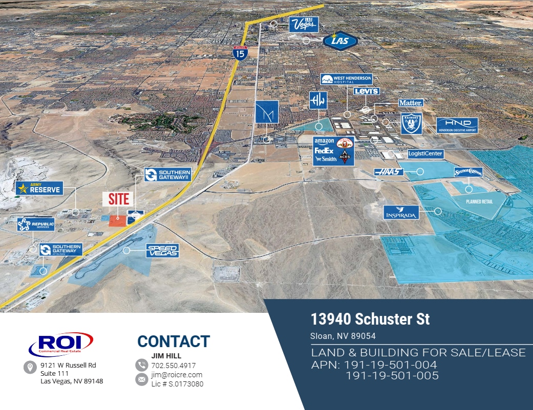 13940 Schuster Ave, Sloan, NV for sale Aerial- Image 1 of 5
