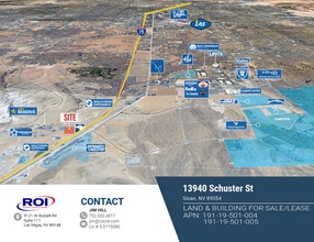 13940 Schuster Ave, Sloan, NV - AERIAL  map view - Image1