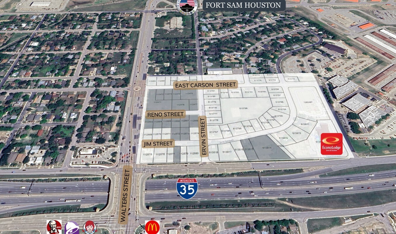 Walters Street & IH-35 Lots, San Antonio, TX for sale Aerial- Image 1 of 6