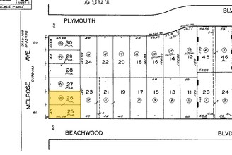 5550 Melrose Ave, Los Angeles, CA for sale Plat Map- Image 1 of 1