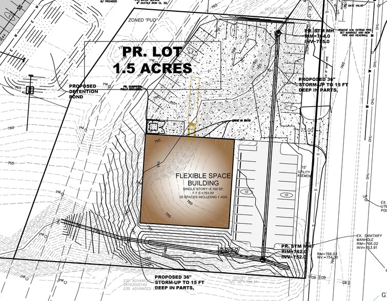 Advanced Dr, Springboro, OH for sale - Site Plan - Image 2 of 2