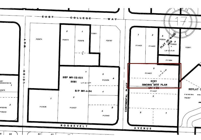 1600 Continental Pl, Mount Vernon, WA for rent - Plat Map - Image 3 of 3