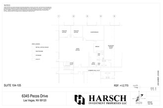 6345 S Pecos Rd, Las Vegas, NV for rent Site Plan- Image 1 of 1