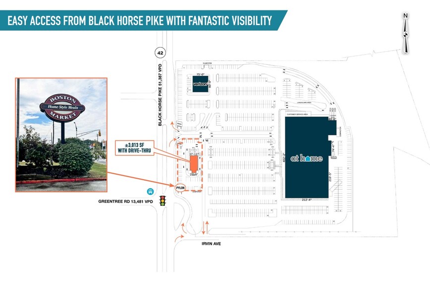 5700 Route 42, Turnersville, NJ for rent - Site Plan - Image 2 of 3