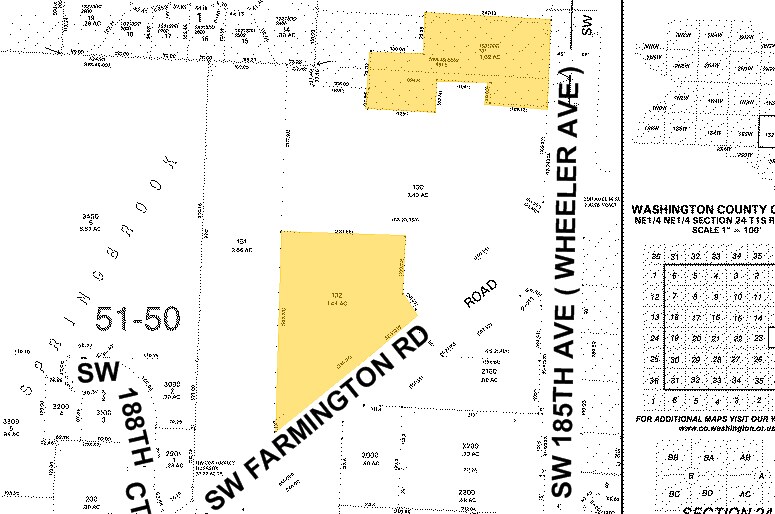 18605-18635 SW Farmington Rd, Aloha, OR for sale - Plat Map - Image 1 of 1