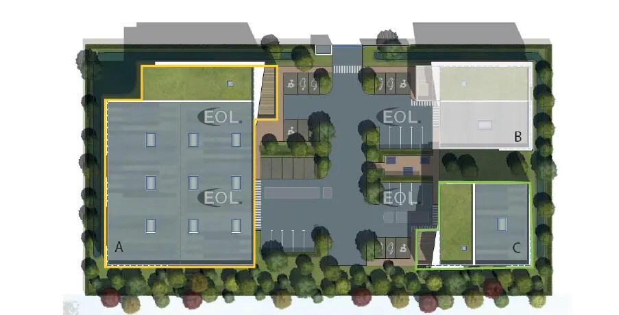 Light Industrial in Bondoufle for sale - Site Plan - Image 3 of 6