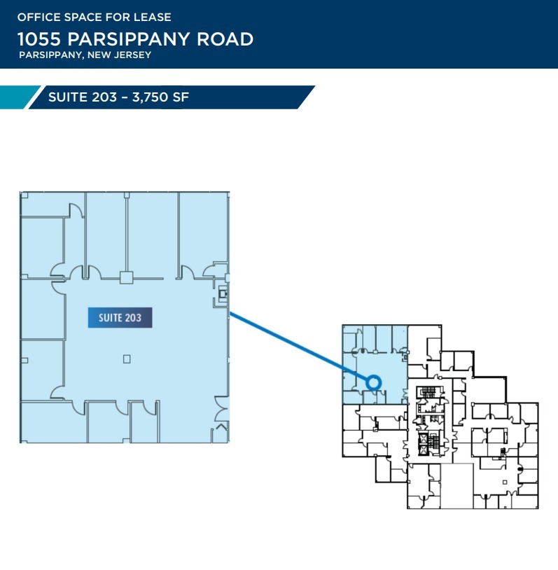 1055 Parsippany Blvd, Parsippany, NJ for rent Floor Plan- Image 1 of 1