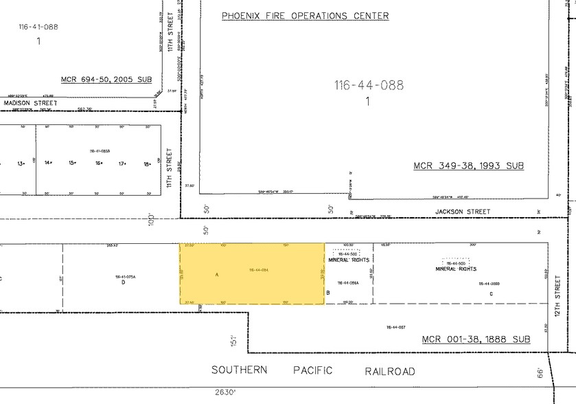 1109 E Jackson St, Phoenix, AZ for sale - Plat Map - Image 2 of 2