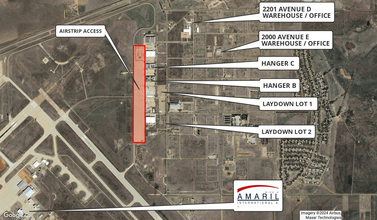 2000 E Ave, Amarillo, TX - aerial  map view