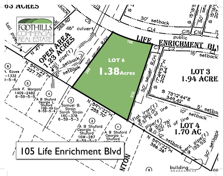 105 Life Enrichment Blvd, Shelby, NC for sale - Plat Map - Image 2 of 2