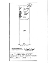 1100-1116 E Mulberry St, Angleton, TX for rent Site Plan- Image 1 of 1