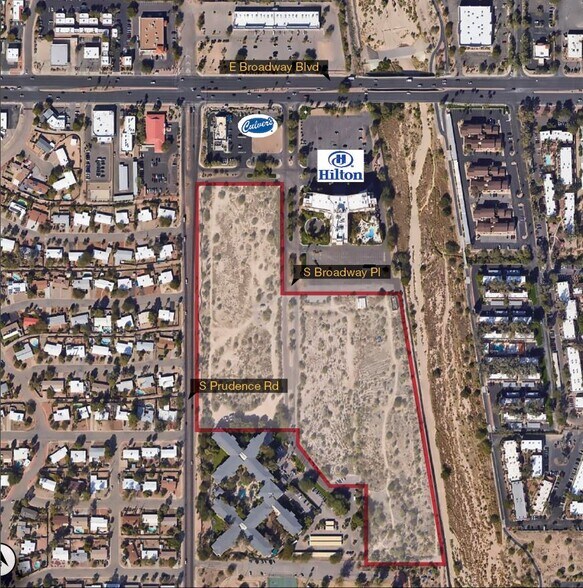 SEC Broadway Blvd & Prudence Rd, Tucson, AZ for sale - Aerial - Image 2 of 3