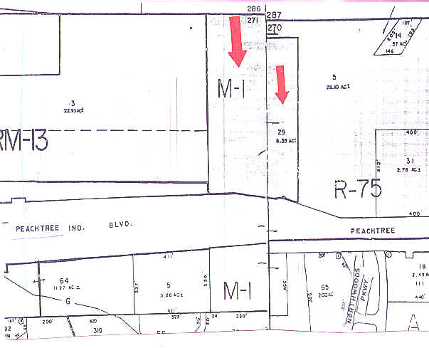 5125 Peachtree Industrial Blvd, Peachtree Corners, GA for sale - Plat Map - Image 2 of 3