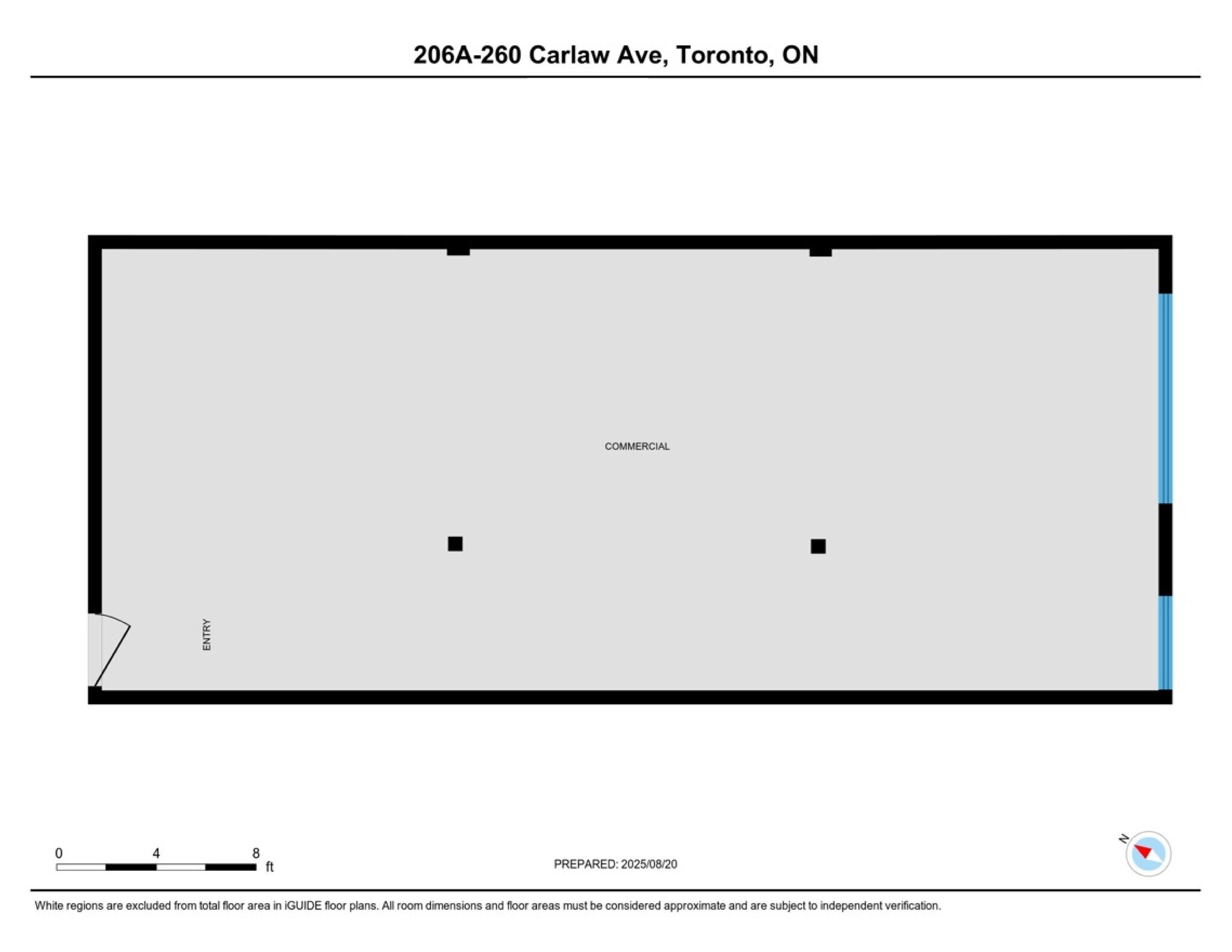 276 Carlaw Av, Toronto, ON to rent Site Plan- Image 1 of 7