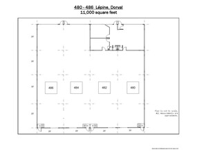 480-518 Av Lépine, Dorval, QC for rent Floor Plan- Image 2 of 2