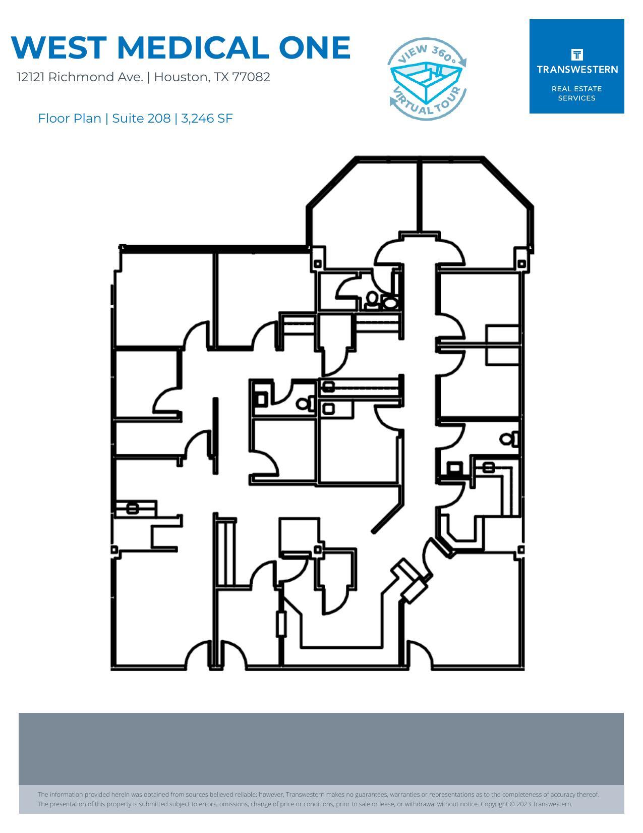 12121 Richmond Ave, Houston, TX to rent Floor Plan- Image 1 of 2