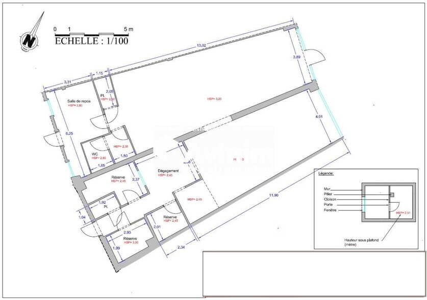 Retail in Colomiers to rent - Floor Plan - Image 1 of 1
