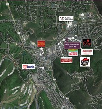 1821 Sidewinder Dr, Park City, UT - aerial  map view