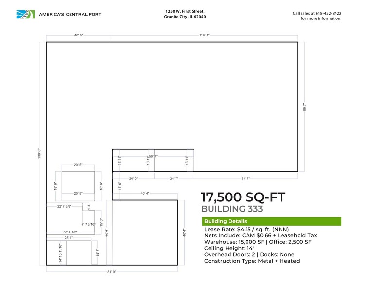 1250 W 1st St, Granite City, IL for rent - Floor Plan - Image 2 of 7