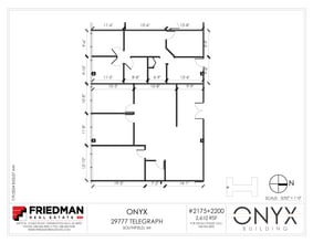 29777 Telegraph Rd, Southfield, MI to rent Floor Plan- Image 2 of 3