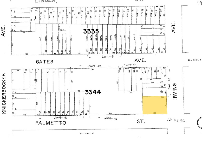 348-350 Irving Ave, Brooklyn, NY for sale - Plat Map - Image 2 of 25