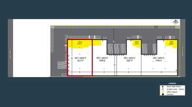 2825-2831 S Santa Fe Ave, Vernon, CA for rent Site Plan- Image 1 of 1