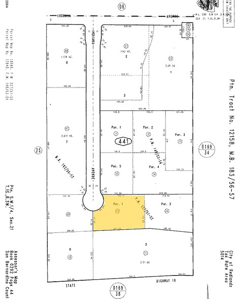 Indiana Ct, Redlands, CA for sale - Plat Map - Image 2 of 2